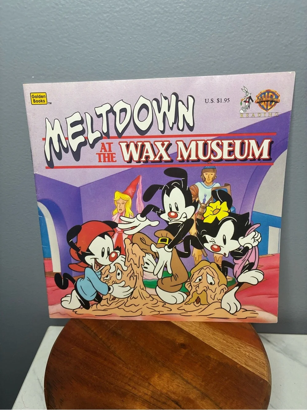 1995 Animaniacs Meltdown at the Wax Museum Golden Look-Look Book Special Ed